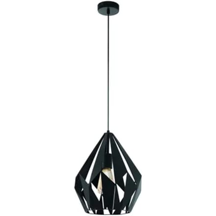 EGLO Carlton 1 Hanglamp - E27 - Ø 31 cm - Zwart