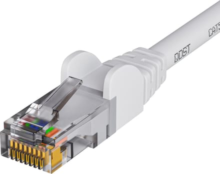 Qost - CAT5e internetkabel - CCA / UTP - 1 Gbps / 100 MHz - RJ45 Connectoren - Patchkabel / Netwerkkabel - 5 meter - Wit