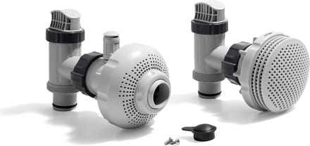 Intex 26004 set afsluiters + aansluitingen zwembad (38mm)  voor filterpompen met een maximaal debiet van 7m³.