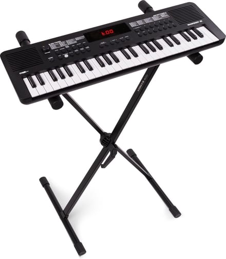 MAX Rhapsody49 keyboard set met 49 toetsen en standaard - Ideaal voor beginners - Met 300 ritmes - MIDI keyboard