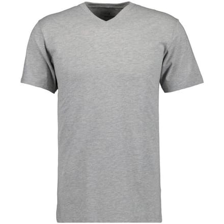 Ragman T-Shirt Uni V-Neck Single Jersey Grijs Melange / male