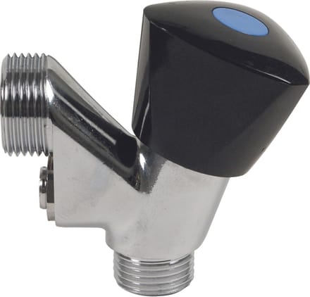 Scanpart wasmachinekraan met beluchter - Wasmachine kraan - 1/2" x 3/4" aansluiting