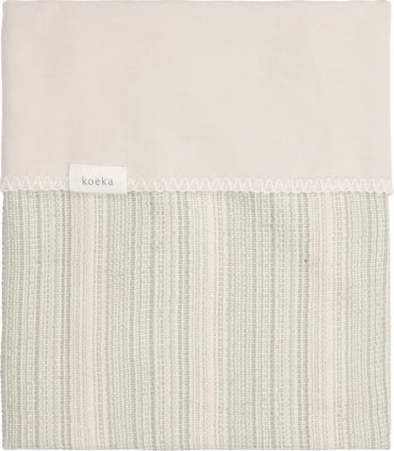 Koeka Wiegdeken Maui flanel - leaf/soft sand 75x100cm