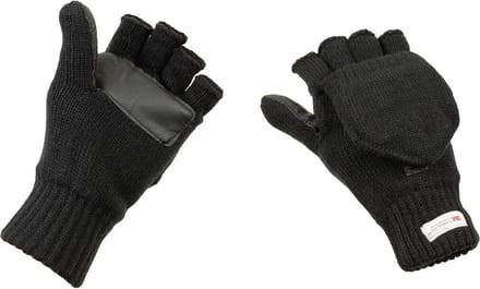 MFH - Gebreide vinger wanten  -  Zwart  -  3M™ Thinsulate™  - MAAT XL