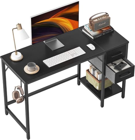 Modern Bureau met 2 Lades - Omkeerbaar Desk voor Gaming en Studeerkamer