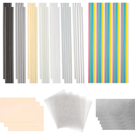 90 STKS Plastic Lasstaven ABS PP PU PE PA PC TPO 7 soorten lasstaven voor Auto bumper,