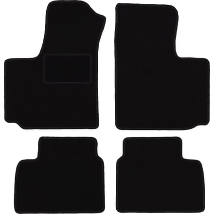 Zwarte veloursmatten voor: FIAt Doblo I combivan (2000-2009)