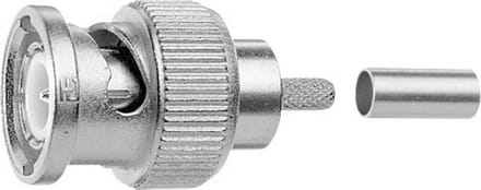 Telegärtner J01002A0057 J01002A0057 BNC-connector Stekker, recht 75 Ω 1 stuk(s)