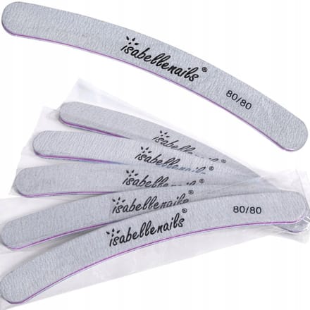 25x Nagelvijl Banaan Zebra 80/80 - Professioneel & Ergonomisch