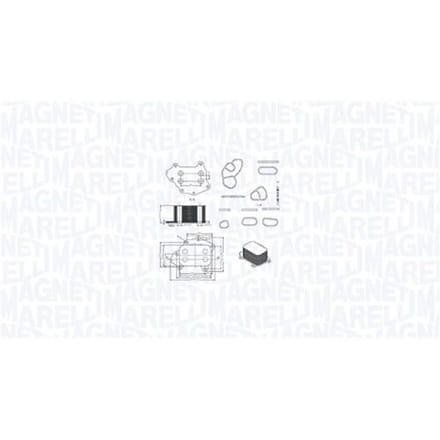 Olie radiator, motorolie MAGNETI MARELLI 350300002400