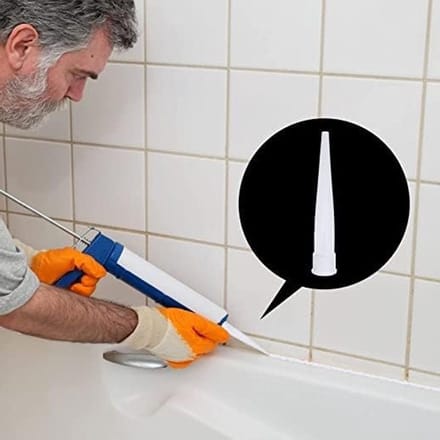 Vervangende Siliconen Nozzles en Schroefdoppen voor Kit, Sealing Tools, Caulking Toebehoren, Plastic (40)