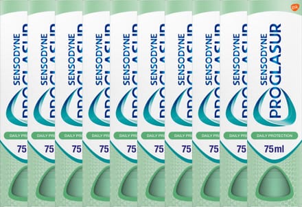 10 x Sensodyne Tandpasta 75 ml Proglasur Daily Protection