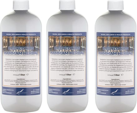Bodylotion Hammam Herbal 1 Liter - set van 3 stuks