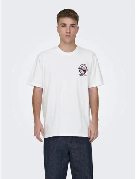 ONLY&SONS - ONSPOPEYE LIFE LIC REG SS TEE - Heren - T-shirts