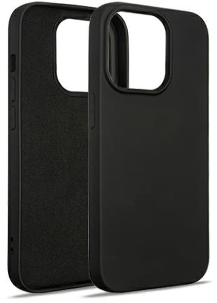 Beline Serie - Siliconen Hoes voor iPhone 15 Pro - Zwart - Elegant - Beschermend