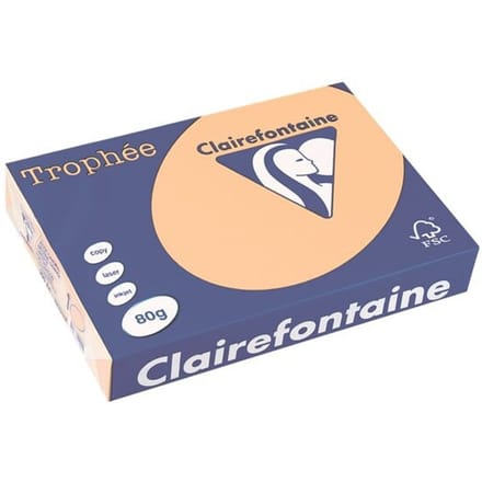 Clairefontaine Trophée gekleurd papier, A4, 80 g, 500 vel, zalm