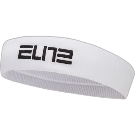 Nike Elite Headband wit-zwart One Size