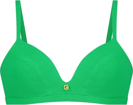 Ten Cate triangle bikinitop bright green relief voor Dames | Maat 40C (80C)