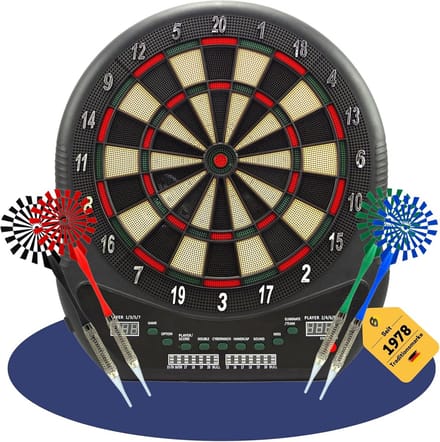 Elektronisch dartbord - E-dartbord - Spannende Duelle - 202 Spelvarianten - 545 x 485 cm - Kleurrijk
