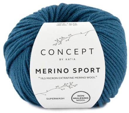 Katia Concept Merino Sport - 33 donkerturquoise - Wol Garen