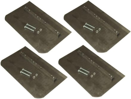 Power Float Messen - Troffel Bladen - Beton Egaliseren - Set van 4 - 8 x 13 cm - Metaal