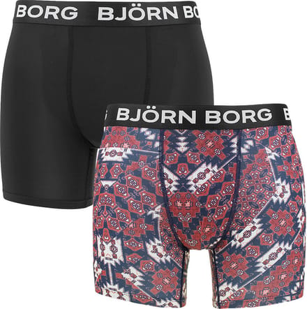 Björn Borg heren performance 2P boxers print multi