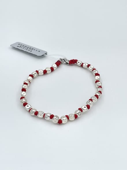 Spadarella Gioielli - SPBR03- Armband - 925 Zilver - 5mm - Red 504 - 17 Cm