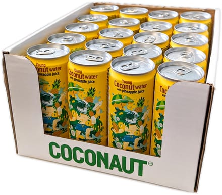 Coconaut Pure Young Coconut Water with Pineapple 320 ml x 20