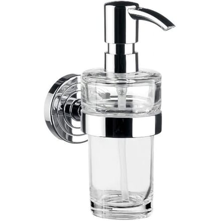 Emco Polo liquid soap dispenser with crystal glass container 072100101