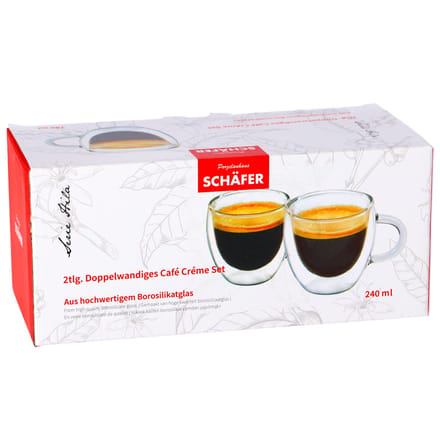 Mok dubbelwandig 240ml set van 2