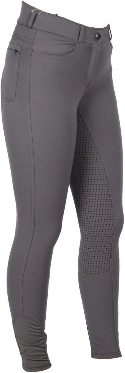Mondoni Sada High Waist Full Grip Rijbroek - Maat: 40 - Grijs - Polyester