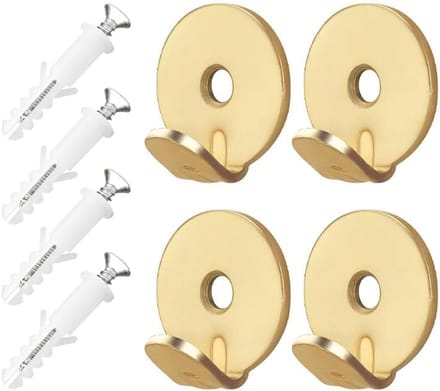 Duty Spiegel Hooks: 4 stuks Hanging Hook Kit met Schroeven