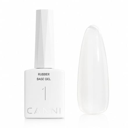 Canni - Rubberbase - 10 ml - HEMA-vrij - TPO-vrij - Rubber base - Rubber base coat - Rubber base gellak - Rubber base gel - Rubberbase gellak - Rubberbase clear