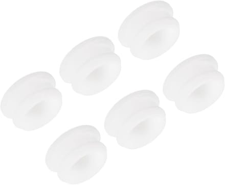 Siliconen Doppen - Rubberen Afdichtingen - Gaten Afsluiten - Hoge Elasticiteit - Diameter 24 mm - Wit