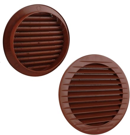 Ronde Ventilatie Rooster met Geïntegreerd Insectengaas - Diverse Kleuren en Diameters