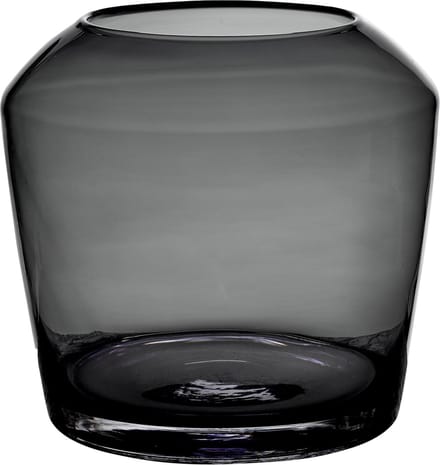 Maison Pederrey - Vaas - glas - zwart - D25 x H23 cm - Opening 14 cm