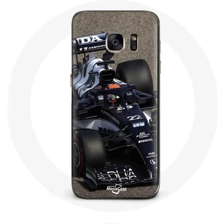Coque - Formule 1 - Samsung Galaxy S7 - Yuki Tsunoda - Bleu - Rigide bleu
