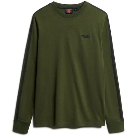 Superdry - Essential Retro top met lange mouwen en logo - Heren - Tops