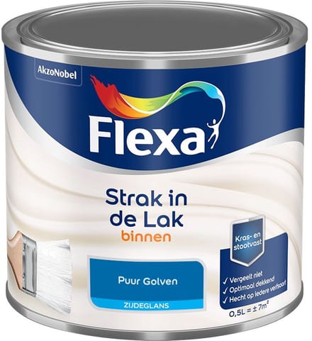 Flexa - Strak In De Lak Binnenlak Zijdeglans - Puur Golven - Mengverf - 500 Ml
