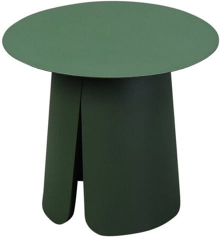 Barolo bijzettafel 45cm rond H39cm aluminium groen