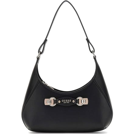 GUESS schoudertas Mimina Top Zip Shoulder Bag Black zwart