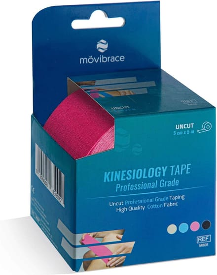 Mövibrace - Kinesio Tape - Sporttape Elastisch - Roze - Ondersteuning Spieren