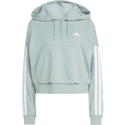 Dames Sweater met 1/4 rits en capuchon adidas Essentials 3-Stripes