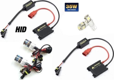 9012 HIR2 Xenon Slim Ballast HID inbouw Set 6000K & Gratis Led