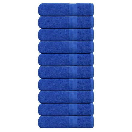 vidaXL - Douchehanddoeken - FROGN - 10 - st - 70x140 - cm - 360 - g/m² - blauw