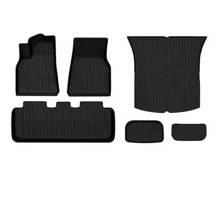Tesla Model Y Interieurmatten + Trunk Rubber 2021-02.2025 - Interieur Accessoires