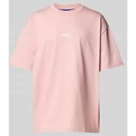 T-shirt met labelprint, model 'Nalono'