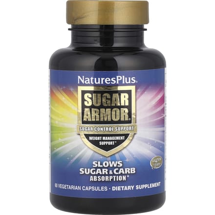 Suiker Pantser, Suiker Controle Ondersteuning, 60 Plantaardige Capsules