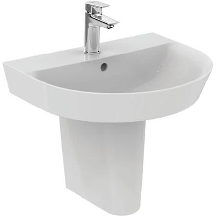 Ideal Standard Connect Air - Wastafel 55x46 cm, met overloop, kraangat, wit E069801