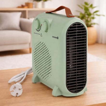 Compacte Elektrische Verwarming - Mini Kachel - Snelle Verwarming - Stille Werking - 20 m 2 - Groen